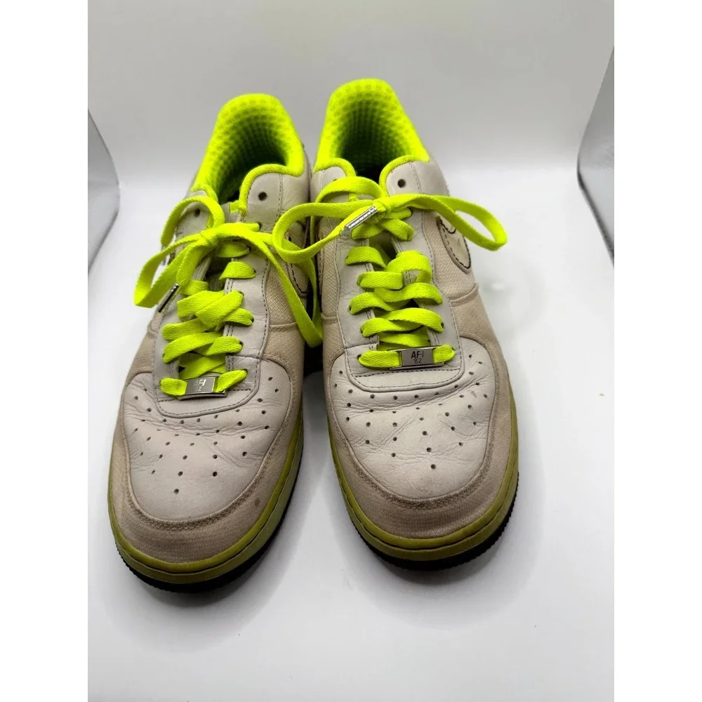 Nike Air Force 1 Premium 07 315180-002 Mens 9.5 Sneaker Light Bone Leather Shoes